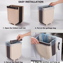 Foldable Hanging Trash Bin - household-ideals