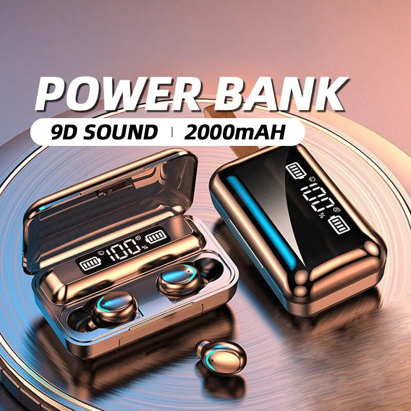Wireless Bluetooth Earphones with LED Display