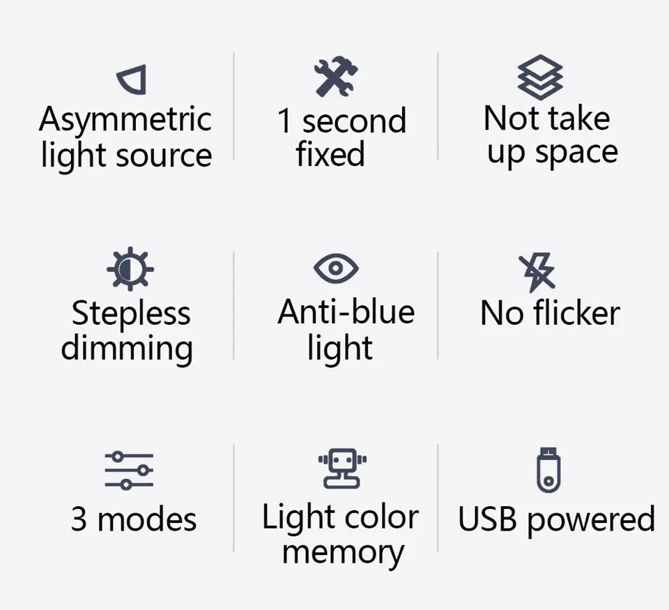 MonitorMate Eye-Care PC Monitor Attachment Dimming LED Light Bar
