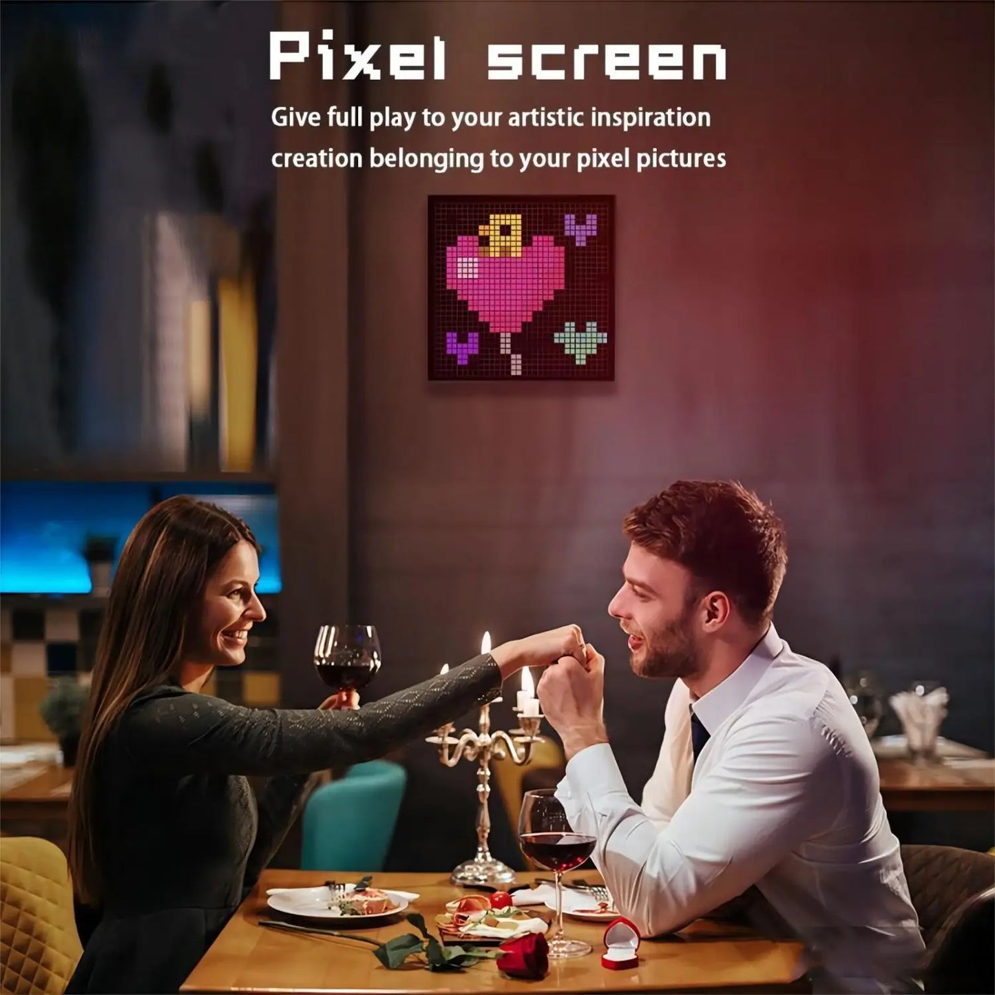 CrazeAce™ RGB LED Pixel Art Frame