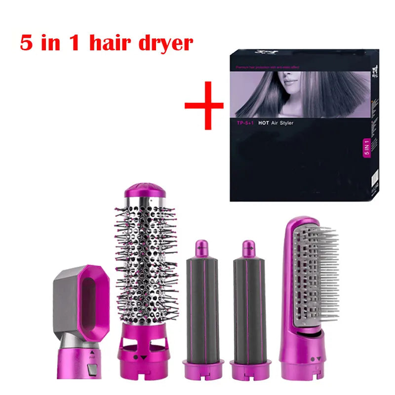 5 in 1 Hair Dryer Hair Brush Professional Curling Iron For Hair Styling Tool