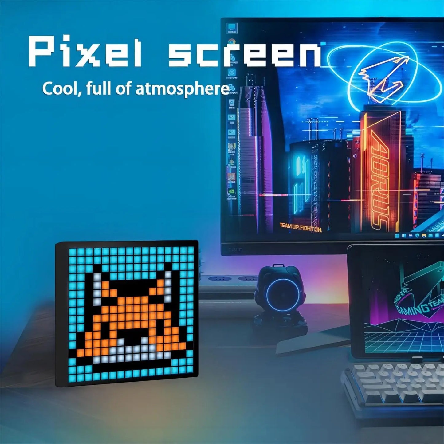 CrazeAce™ RGB LED Pixel Art Frame