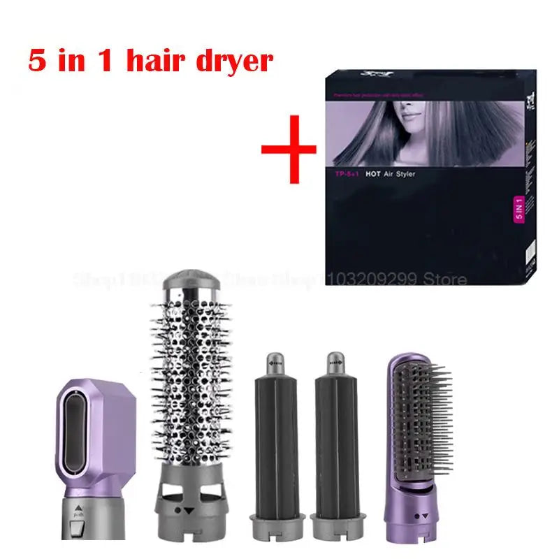 5 in 1 Hair Dryer Hair Brush Professional Curling Iron For Hair Styling Tool