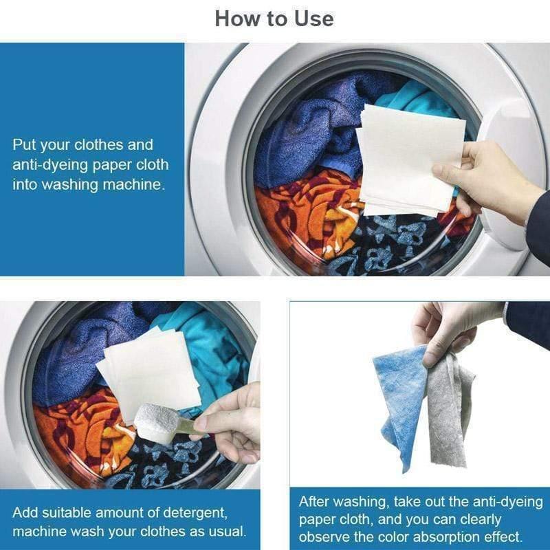 Anti-Dyeing Color Absorption Sheet (24 pcs) - household-ideals