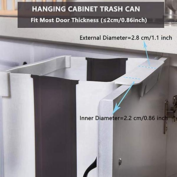 Foldable Hanging Trash Bin - household-ideals