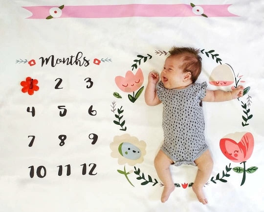 Baby Growing Milestone Blanket