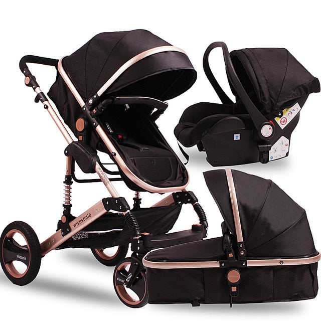 Lightweight 3-in-1 Luxury Baby Stroller
