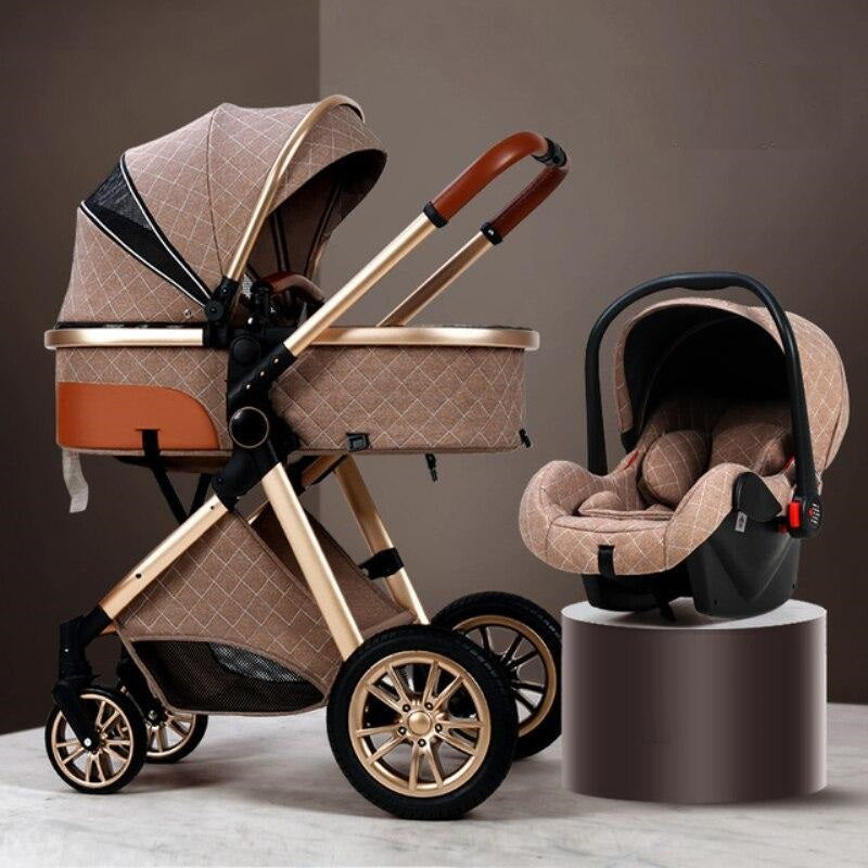 Lightweight 3-in-1 Luxury Baby Stroller