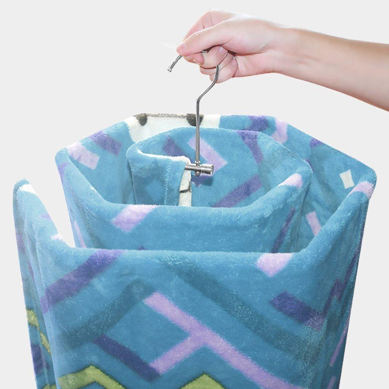 Spiral Hanger for Bed Sheet Blanket - household-ideals