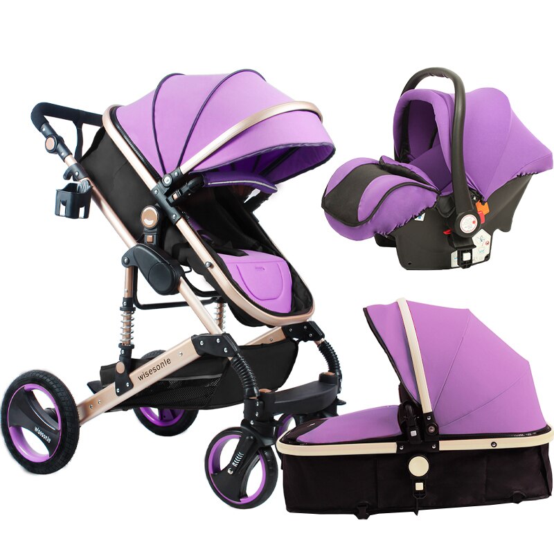 Lightweight 3-in-1 Luxury Baby Stroller
