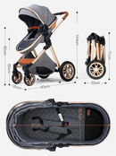 Lightweight 3-in-1 Luxury Baby Stroller