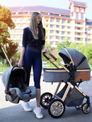 Lightweight 3-in-1 Luxury Baby Stroller