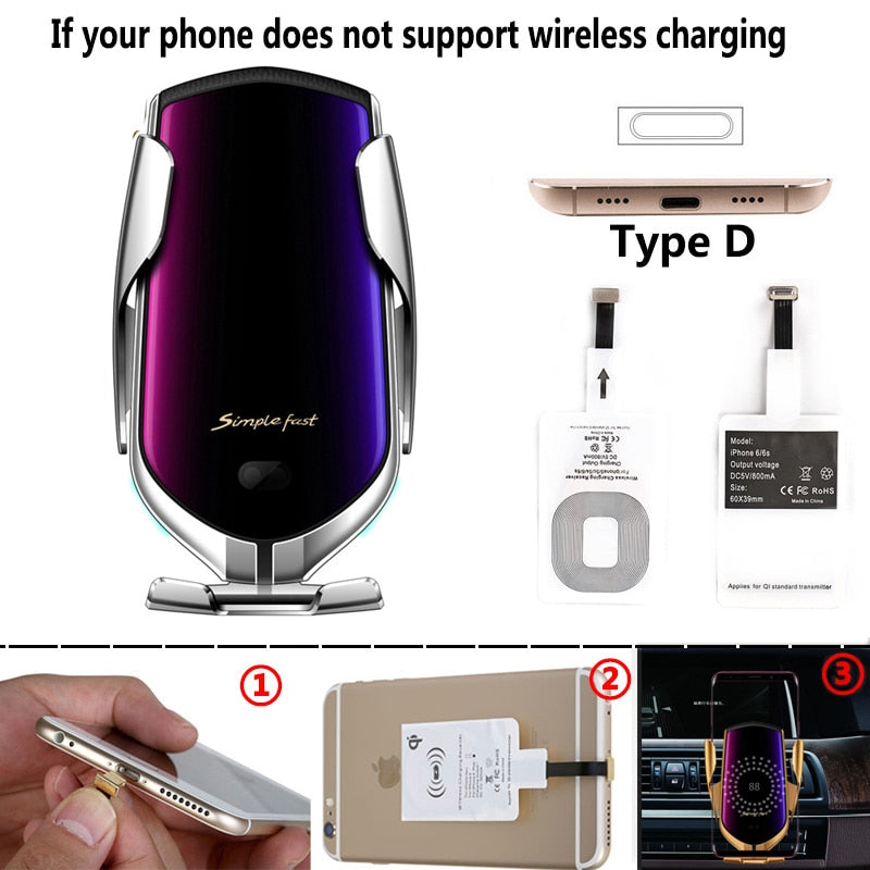 Wireless Lightning Car Phone Charger