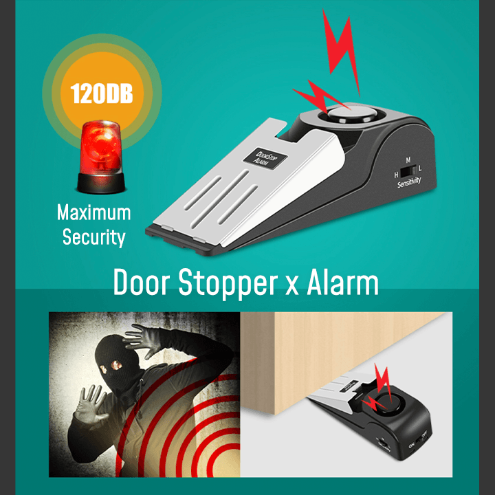 Anti-Theft Portable Door Stop Alarm - household-ideals