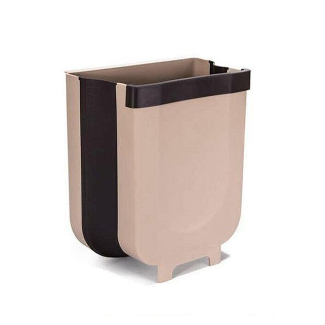 Foldable Hanging Trash Bin - household-ideals