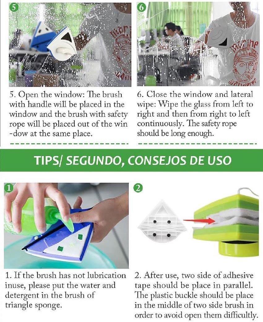Double Side Magnetic Glass Cleaning Brush - lifehacks-home