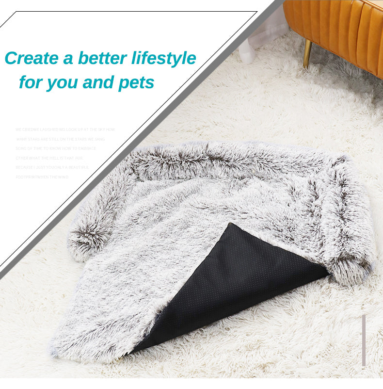 Large Dog Bed Cover Protector Warm Calming Plush