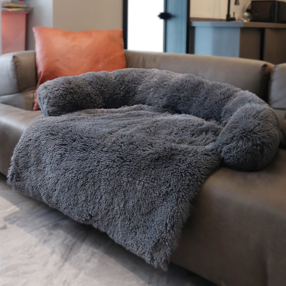 Large Dog Bed Cover Protector Warm Calming Plush